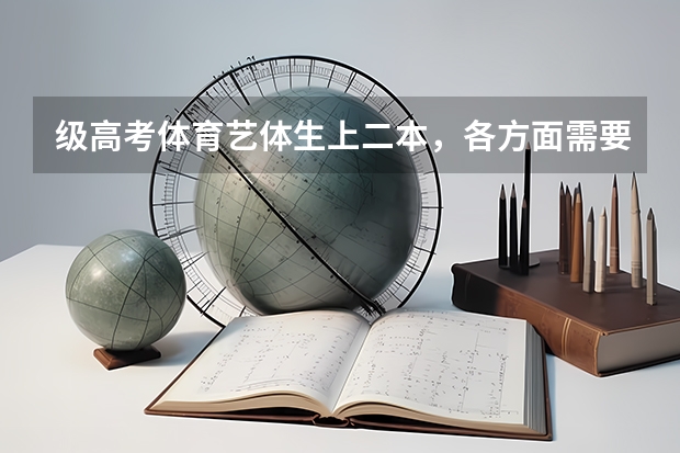 级高考体育艺体生上二本，各方面需要达到什么标准，望知情人士透露一下！ 我是贵州的，也是学体