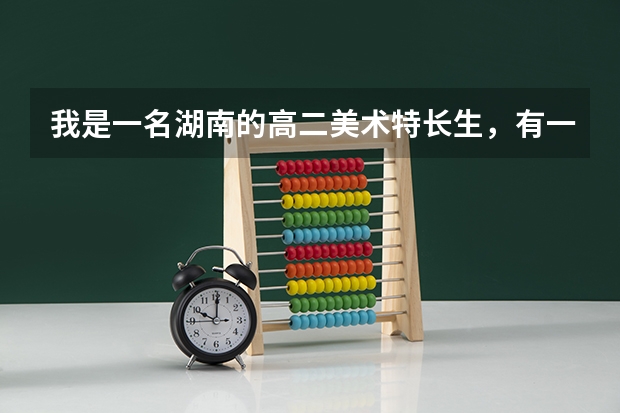 我是一名湖南的高二美术特长生,有一定的美术基础,但是文化现在大概考300分左右,不知道有什么大学适合我