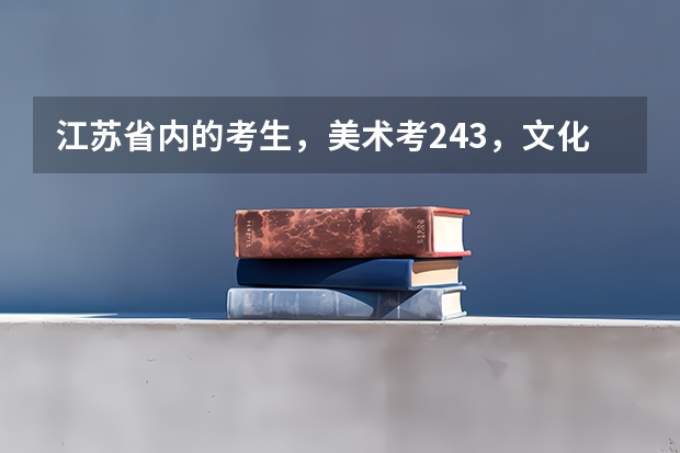 江苏省内的考生,美术考243,文化要多少分才能上南通大学