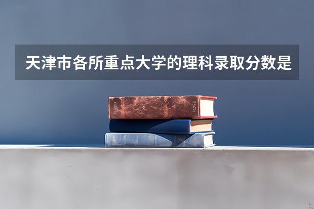 天津市各所重点大学的理科录取分数是多少呀？