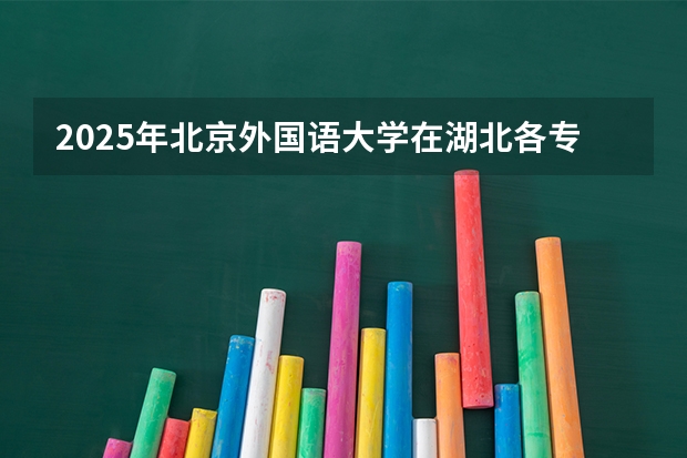 2025年北京外国语大学在湖北各专业都招多少人