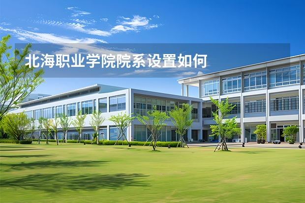 北海职业学院院系设置如何