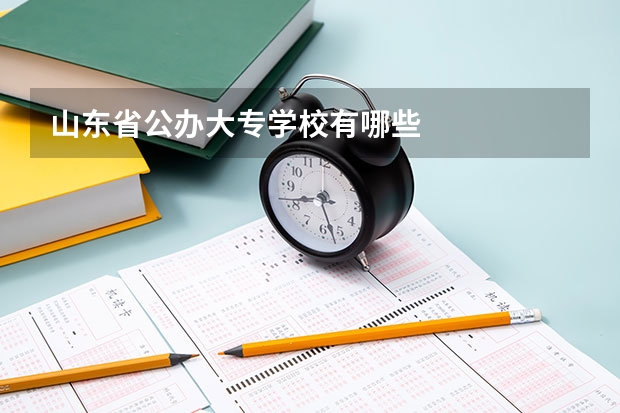 山东省公办大专学校有哪些