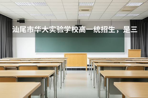 汕尾市华大实验学校高一统招生，是三年免费吗
