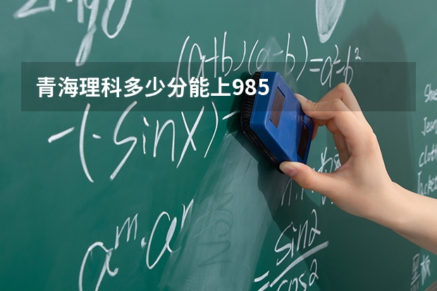 青海理科多少分能上985