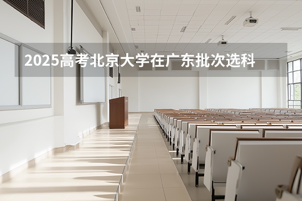 2025高考北京大学在广东批次选科要求有哪些