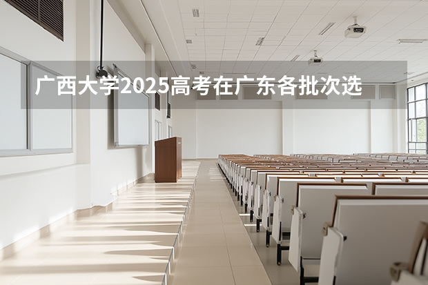 广西大学2025高考在广东各批次选科要求如何