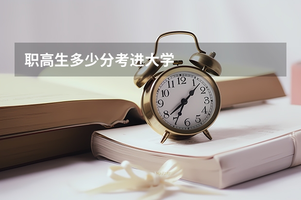 职高生多少分考进大学