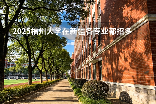 2025福州大学在新疆各专业都招多少人（2026参考）