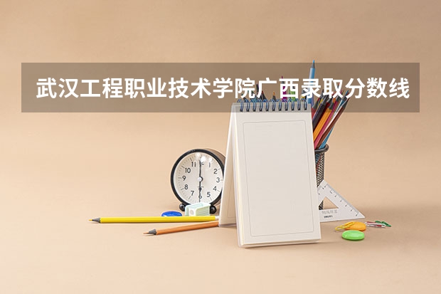 武汉工程职业技术学院广西录取分数线 武汉工程职业技术学院广西招生人数多少