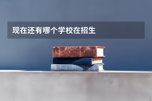 现在还有哪个学校在招生