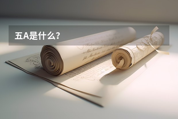 五A是什么？