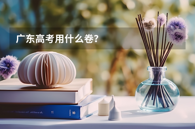 广东高考用什么卷?