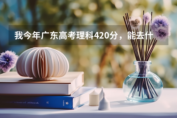 我今年广东高考理科420分，能去什么好的3A学校，能冲2B吗？