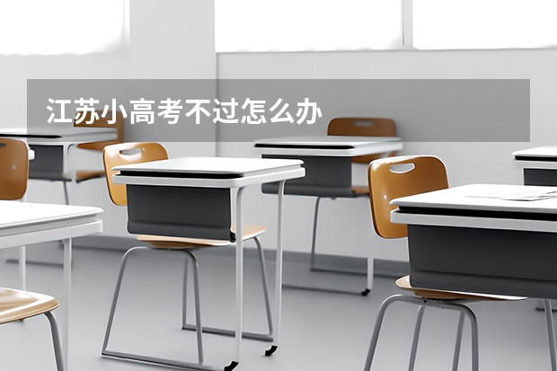 江苏小高考不过怎么办