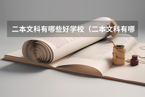 二本文科有哪些好学校(二本文科有哪些好学校排名)