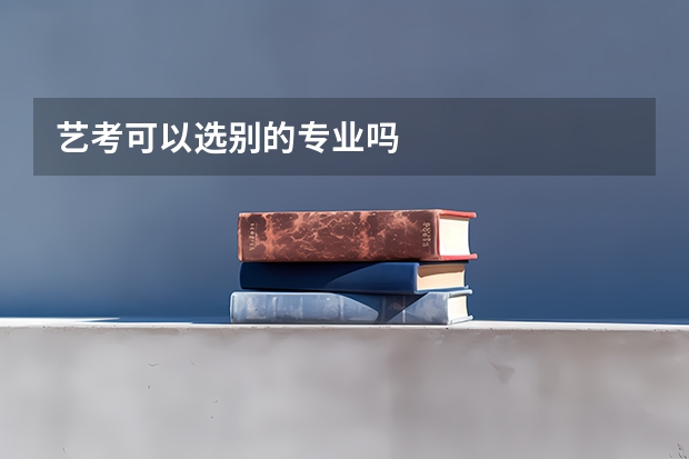 艺考可以选别的专业吗