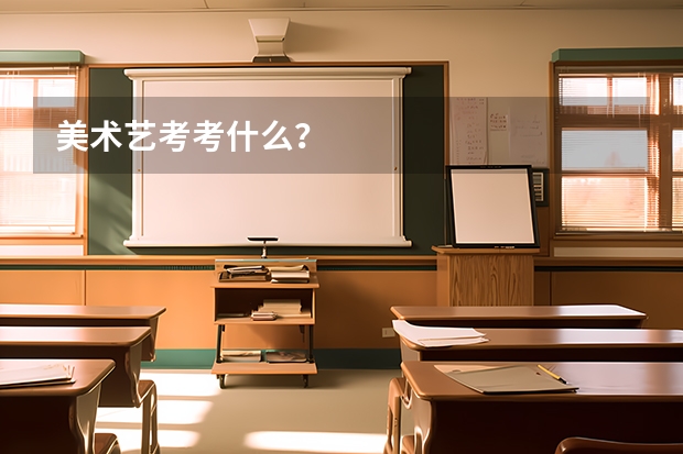 美术艺考考什么？