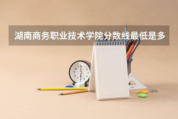 湖南商务职业技术学院分数线最低是多少
