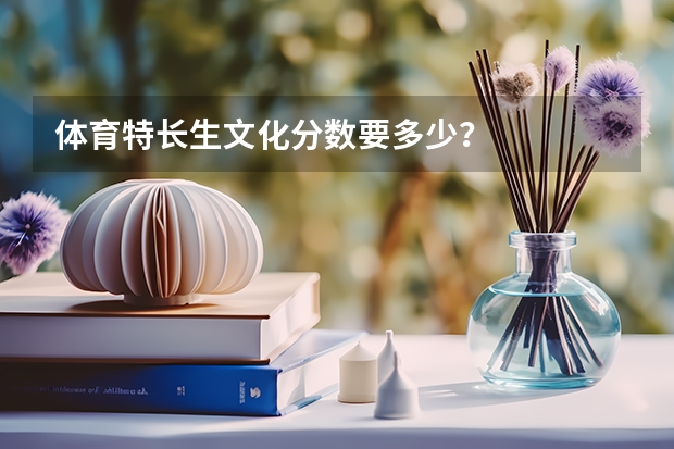 体育特长生文化分数要多少？