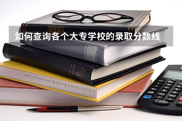 如何查询各个大专学校的录取分数线