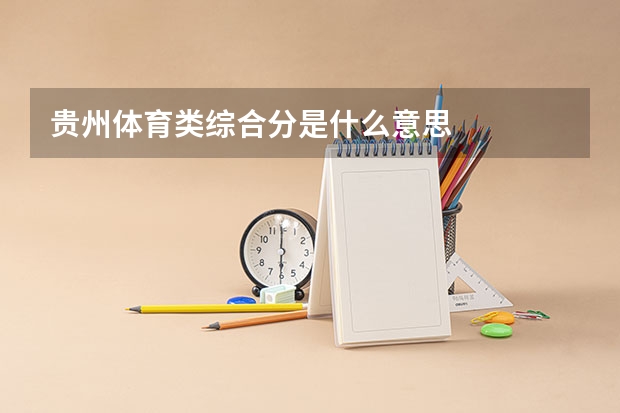 贵州体育类综合分是什么意思