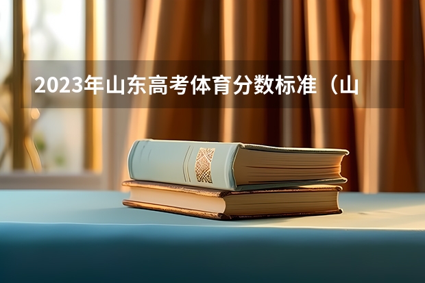 2023年山东高考体育分数标准(山东中考体育标准评分表)