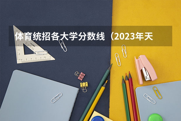 体育统招各大学分数线(2023年天津体育中考评分标准)