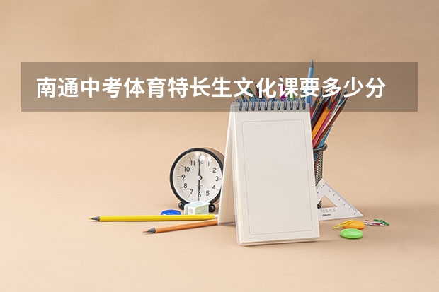 南通中考体育特长生文化课要多少分