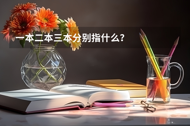 一本二本三本分别指什么？