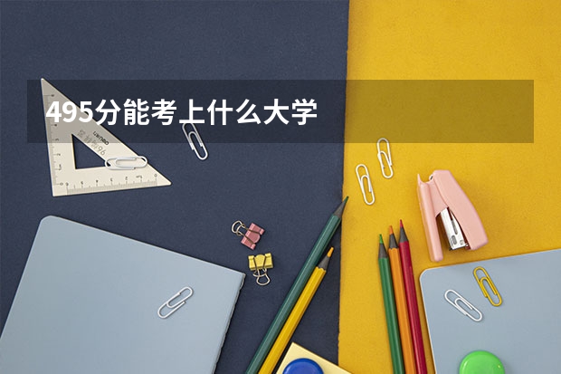 495分能考上什么大学