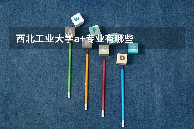 西北工业大学a+专业有哪些
