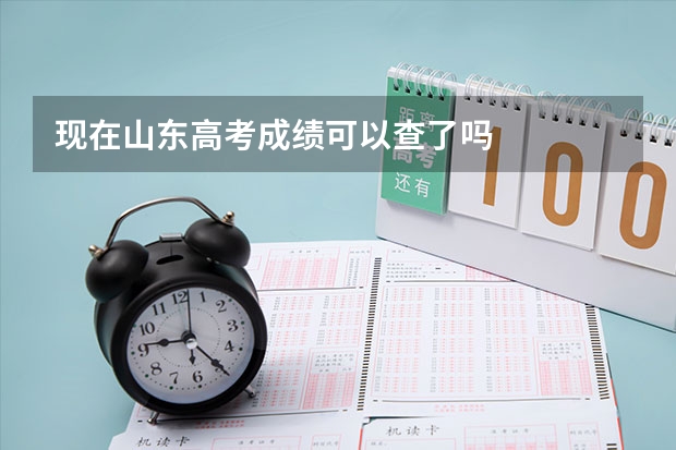 现在山东高考成绩可以查了吗