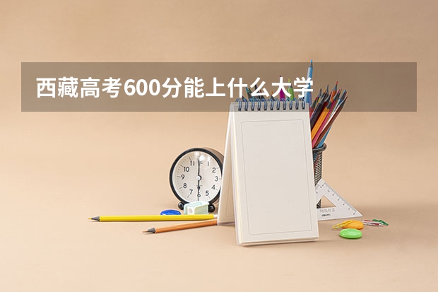 西藏高考600分能上什么大学