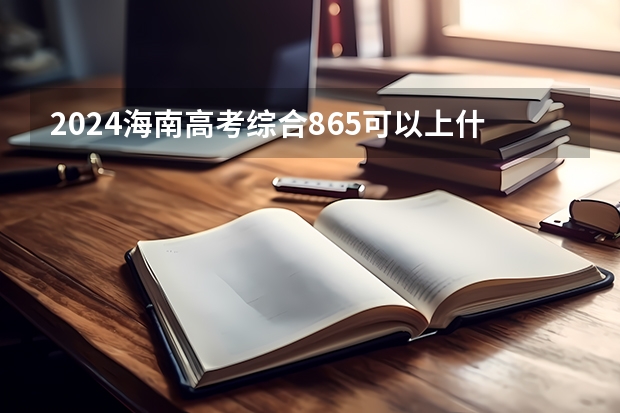 2024海南高考综合865可以上什么大学预测