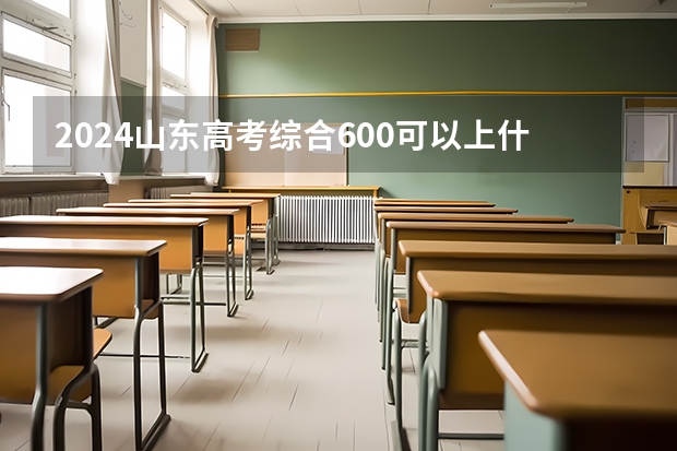 2024山东高考综合600可以上什么大学预测
