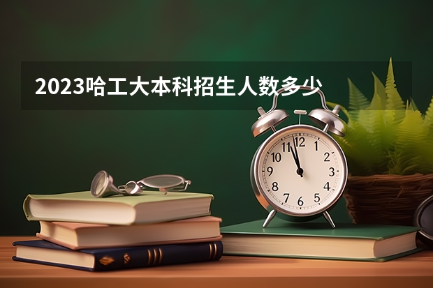 2023哈工大本科招生人数多少