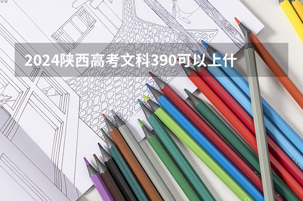 2024陕西高考文科390可以上什么大学预测