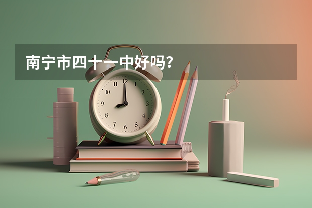 南宁市四十一中好吗？