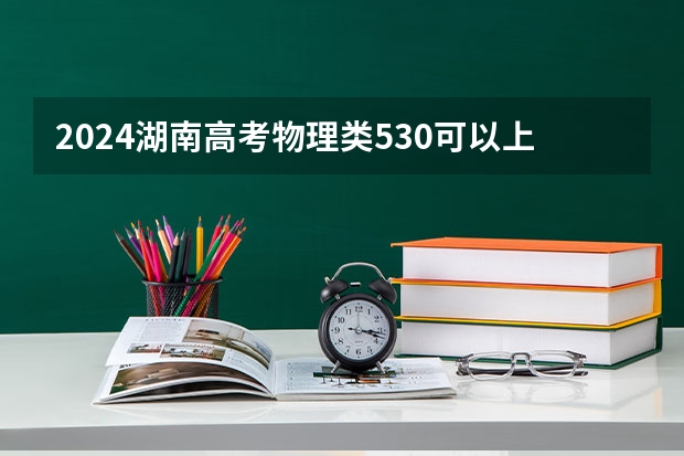 2024湖南高考物理类530可以上什么大学预测