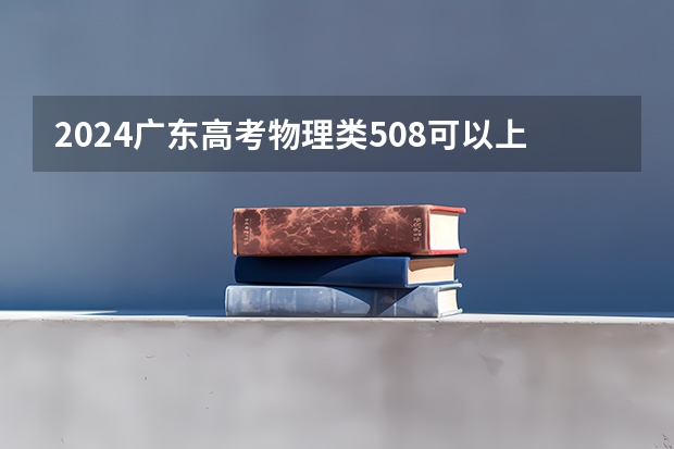 2024广东高考物理类508可以上什么大学预测
