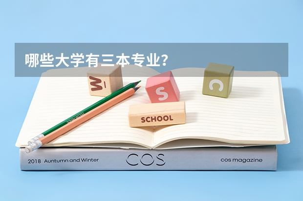 哪些大学有三本专业？