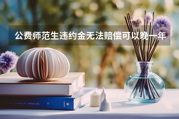 公费师范生违约金无法赔偿可以晚一年吗
