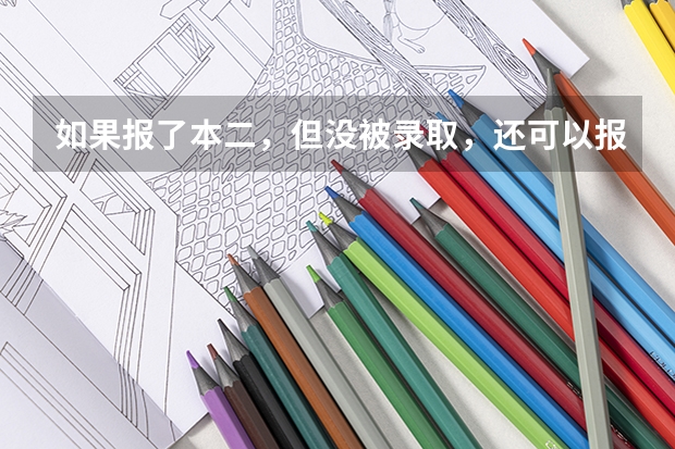 如果报了本二,但没被录取,还可以报专科吗?
