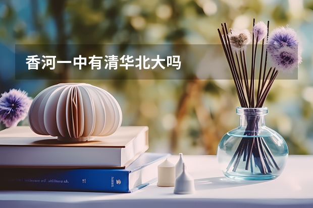 香河一中有清华北大吗