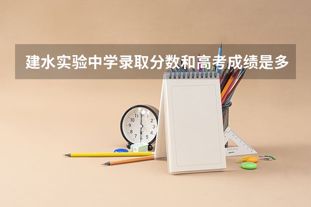 建水实验中学录取分数和高考成绩是多少