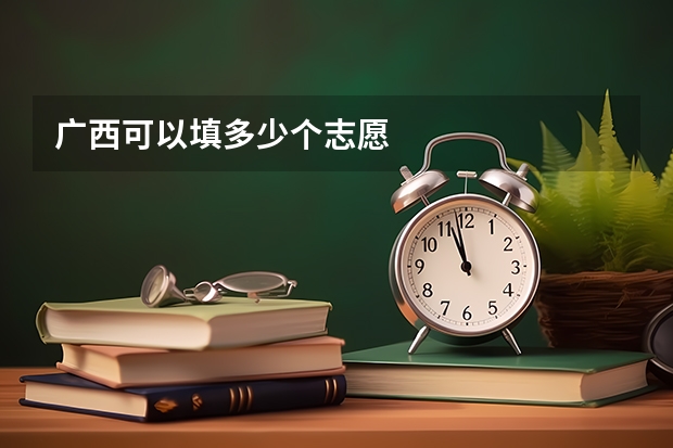 广西可以填多少个志愿