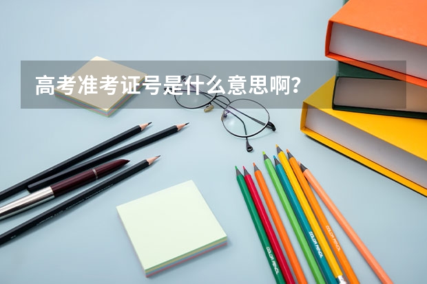 高考准考证号是什么意思啊？