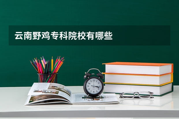 云南野鸡专科院校有哪些