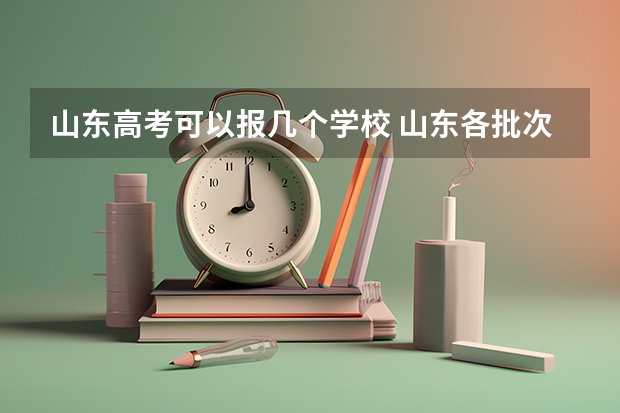 山东高考可以报几个学校 山东各批次平行志愿录取规则